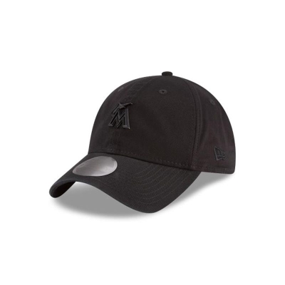 Miami Marlins Gorra | New Era MLB Micro Matte 9twenty Adjustable Cap Mexico - Negros